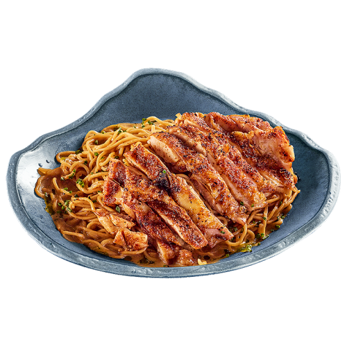 ИМПЕРАТОРСКИ НУДЛИ С ПЕЧЕНО ПИЛЕ